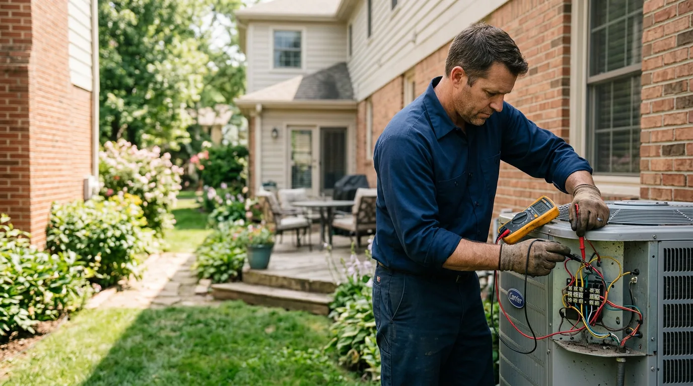 HVAC technician working near Huron, CA